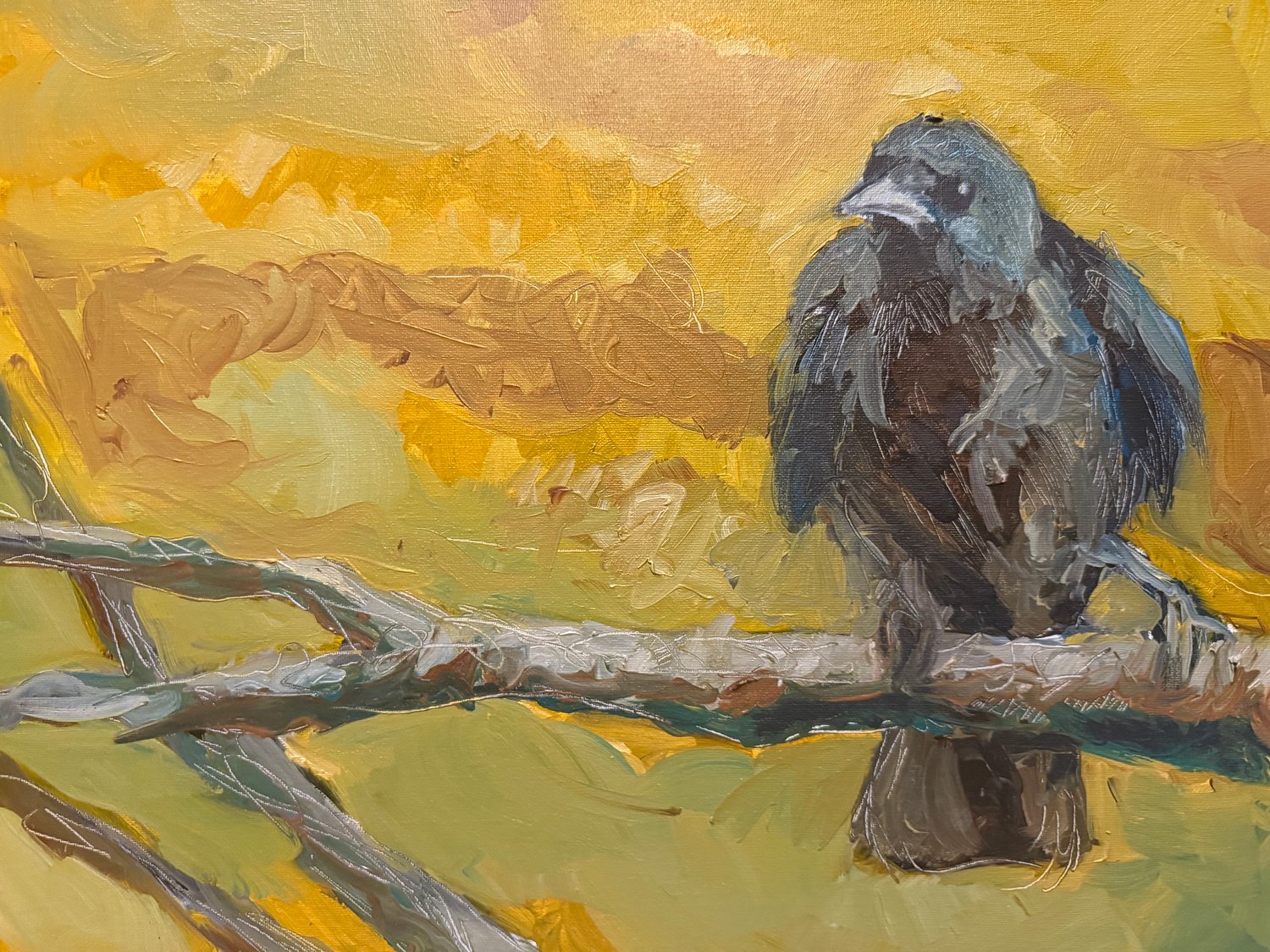 2026 crow calendar painting January