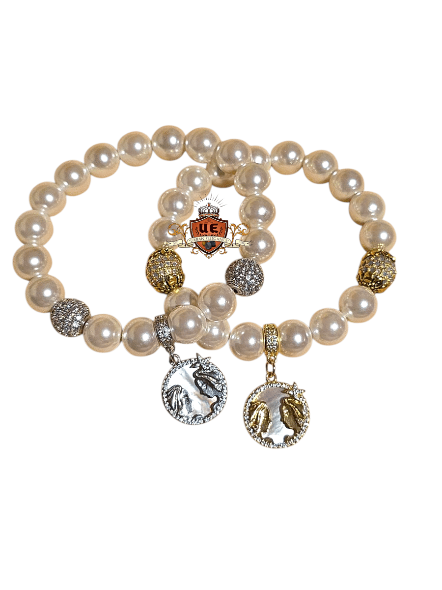 Image of UrbanEllegance Celestial Twin Gemini Bracelet
