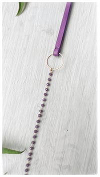 Image 5 of I FILI collana - viola CRISTALLO viola