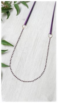 Image 4 of I FILI collana - viola CRISTALLO viola