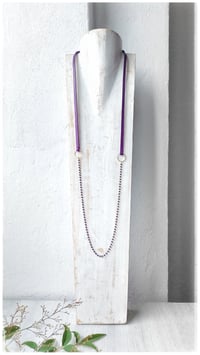 Image 1 of I FILI collana - viola CRISTALLO viola