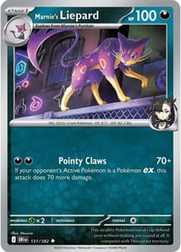 Marnie's Liepard - SV10: Destined Rivals - Near Mint x4
