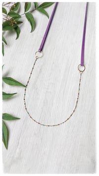 Image 3 of I FILI collana - CORIANDOLI Viola