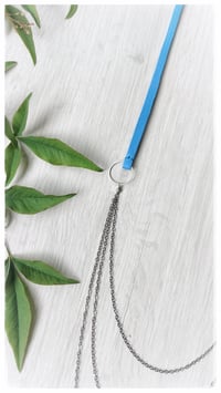 Image 3 of I FILI collana - Azzurro CASCATA Gunmetal