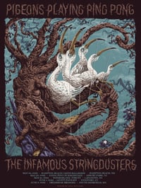 Pigeons Playing Ping Pong and Infamous Stringdusters Tour Poster - Regular Edition