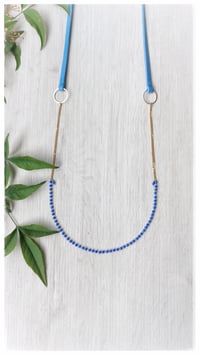 Image 3 of I FILI collana - azzurro CRISTALLO blu