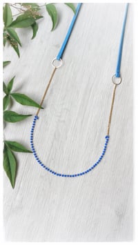 Image 5 of I FILI collana - azzurro CRISTALLO blu
