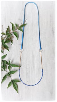 Image 2 of I FILI collana - azzurro CRISTALLO blu