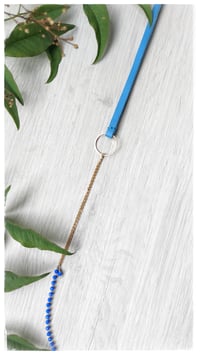 Image 6 of I FILI collana - azzurro CRISTALLO blu