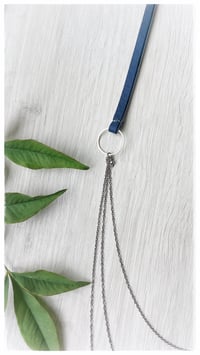 Image 5 of I FILI collana - Blu CASCATA Gunmetal