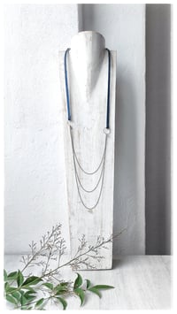 Image 1 of I FILI collana - Blu CASCATA Gunmetal