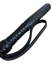 Image 2 of Flexible Leather Billy Club - Black Basket Weave