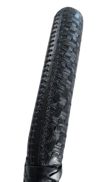 Image 3 of Flexible Leather Billy Club - Black Basket Weave