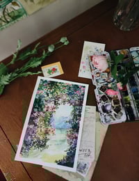 Image 1 of Through the Rosy Arch -Original Watercolor Painting 