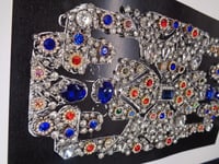 Image 8 of SOLD Sapphire and Topaz Art Deco Diamond Brooch (style A)