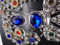 Image 9 of SOLD Sapphire and Topaz Art Deco Diamond Brooch (style A)