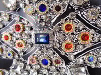 Image 12 of SOLD Sapphire and Topaz Art Deco Diamond Brooch (style A)