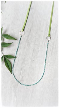 Image 5 of I FILI collana - Verde acido CRISTALLO verde