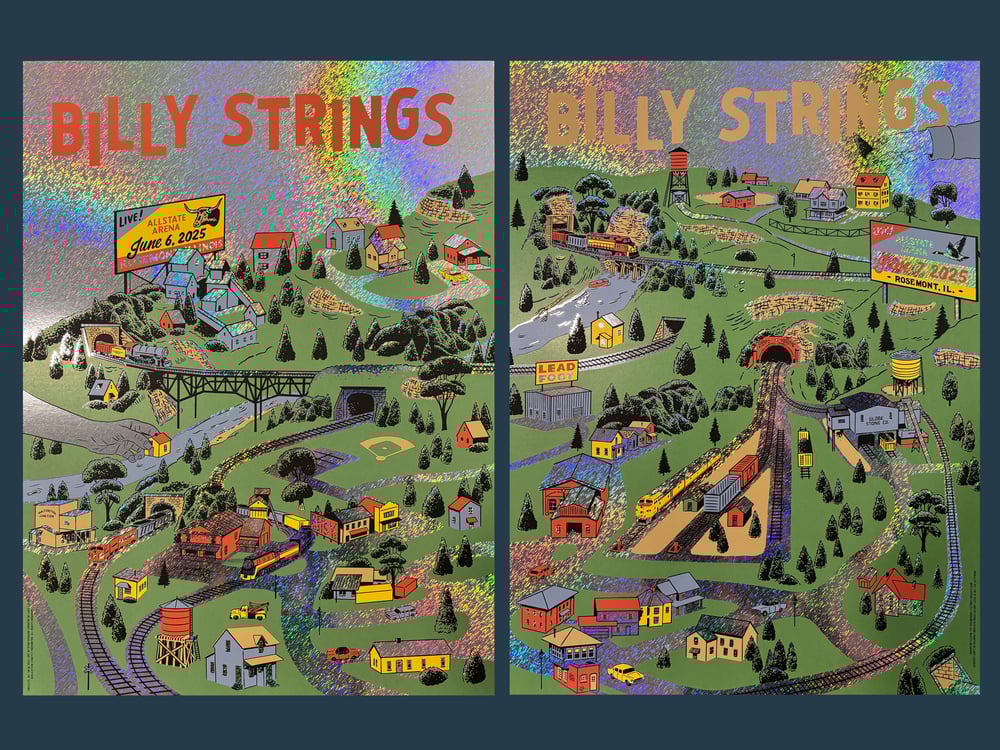 Image of Billy Strings Rosemont 2025 – Matching Set (FOILS)