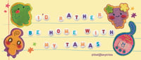 Image 2 of I’d rather be with my tamas bumper sticker
