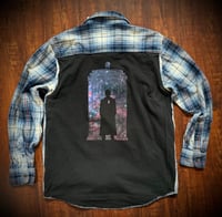 Upcycled “Dr. Who” t-shirt flannel