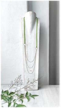 Image 1 of I FILI collana - Verde acido CASCATA Gold