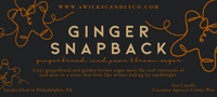 Image 2 of Ginger Snapback Candle - 5oz Amber Jar & Wood Wick 