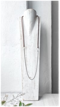 Image 1 of I FILI collana - nude CRISTALLO argento
