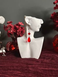 Image 2 of 'RedRum' earrings 