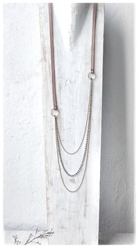 Image 2 of I FILI collana - Nude CASCATA Cristallo Gold