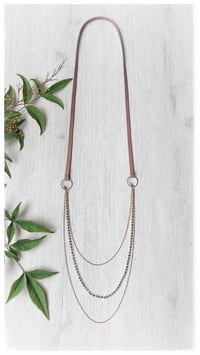 Image 5 of I FILI collana - Nude CASCATA Cristallo Gold