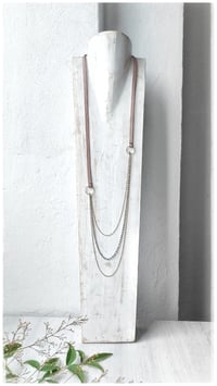 Image 1 of I FILI collana - Nude CASCATA Cristallo Gold