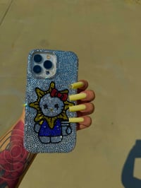 glo kitty rhinestone case
