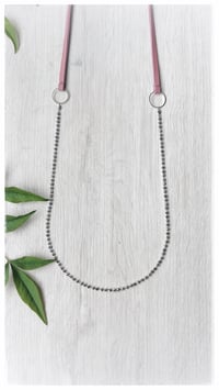 Image 3 of I FILI collana - rosa antico CRISTALLO argento