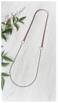 Image 5 of I FILI collana - rosa antico CRISTALLO argento
