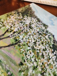 Image 4 of Apple Tree In Bloom -Plein Air Acrylic Painting 