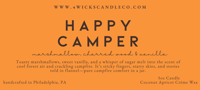 Image 2 of Happy Camper Candle - 5oz Amber Jar & Wood Wick