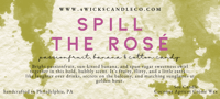 Image 2 of Spill the Rosé  - 5oz Amber Jar & Wood Wick