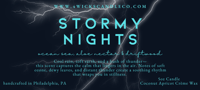 Image 2 of Stormy Nights - 5oz Amber Jar & Wood Wick