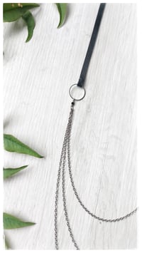 Image 3 of I FILI collana - Nero CASCATA Gunmetal