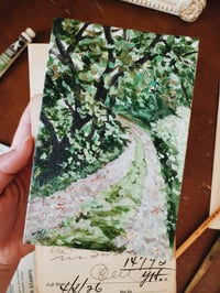 Image 2 of Shady Green Lane -Original Acrylic Painting 