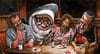 "Show Me The Way To Go Home" Original Painting (Happy 50th Anniversary to "JAWS")