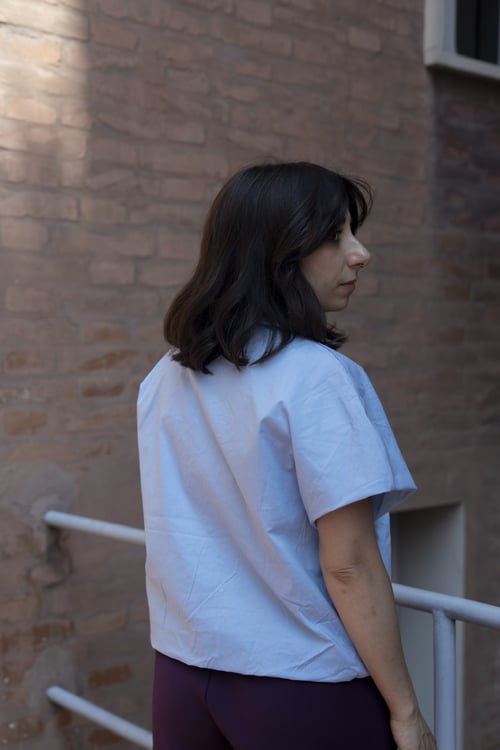 Image of CAMICIA LEVANTE AZZURRA
