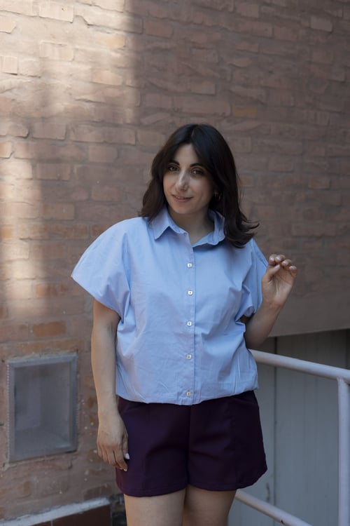 Image of CAMICIA LEVANTE AZZURRA