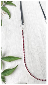 Image 7 of I FILI collana - nero CRISTALLO rosso