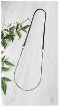 Image 3 of I FILI collana - nero CRISTALLO argento