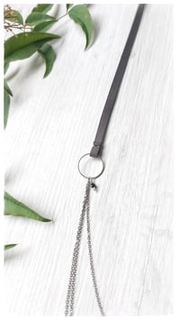 Image 5 of I FILI collana - Grigio scuro CASCATA Gunmetal