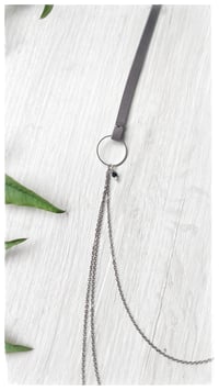 Image 6 of I FILI collana - Grigio scuro CASCATA Gunmetal