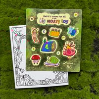 Image 1 of pride bugs sticker sheet