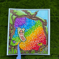 Image 4 of pride bugs sticker sheet